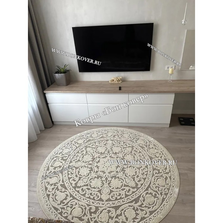 Круглый Ковер Для Гостиной Из Арт Шелка Дизайн 30541